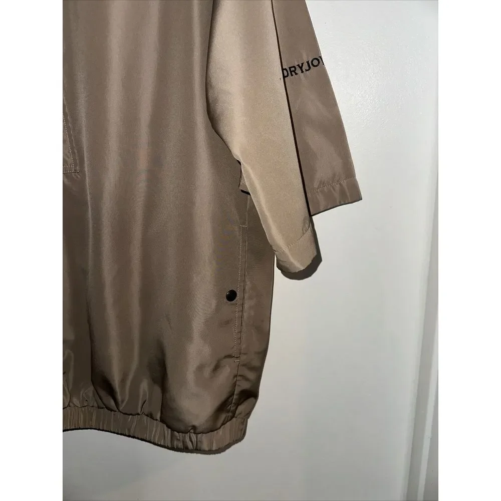 Footjoy Dryjoys Mens Tan 3/4 Sleeve Wind Jacket Size M - Picture 3 of 6